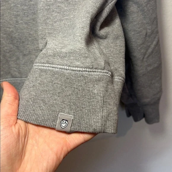 Life is Good Vintage Wordmark Stacked Fleece Crew Sweatshirt Embroidered medium - Picture 4 of 5